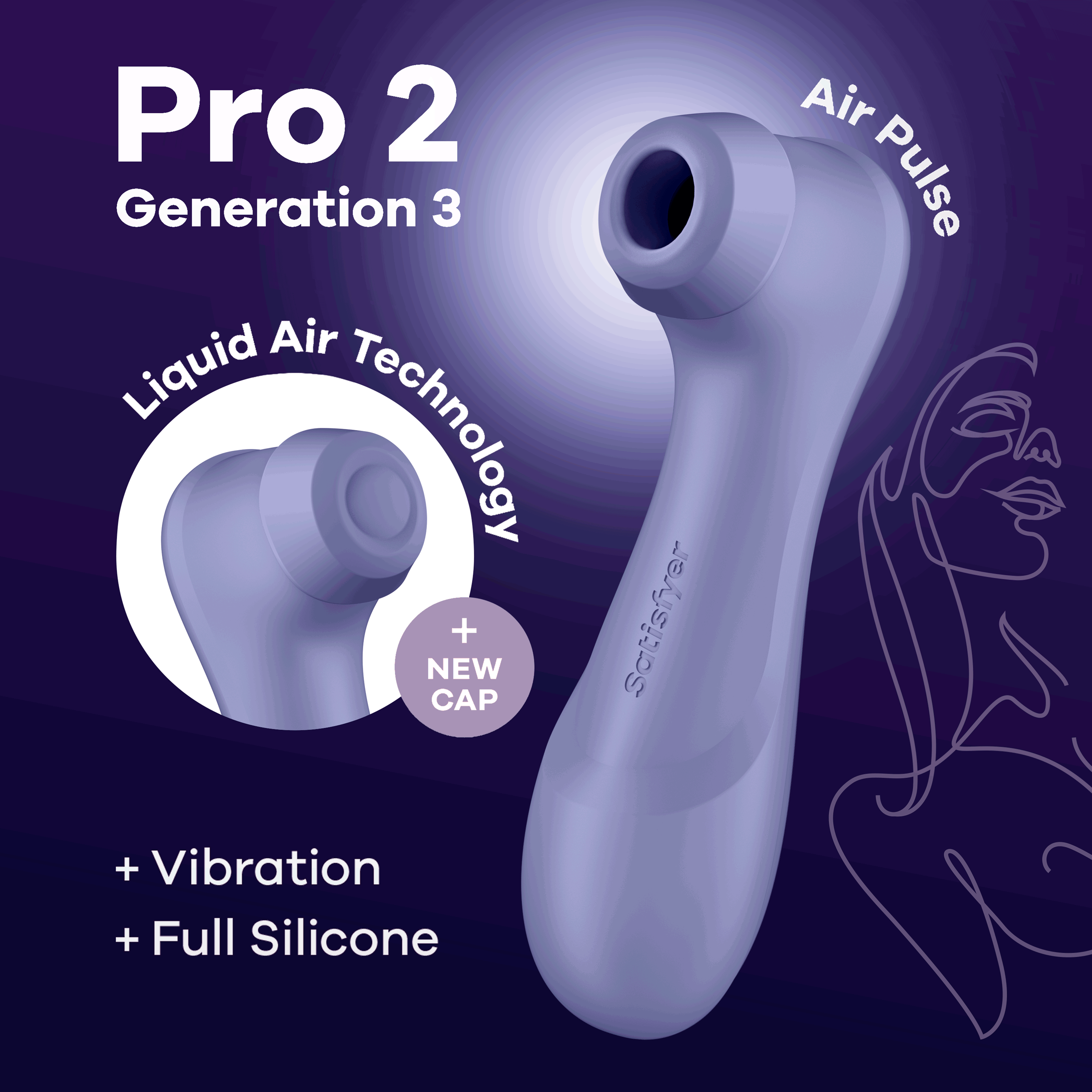 Pro 2 Generation 3 With Liquid Air And Bluetooth App - Lilla