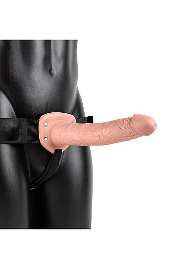 Hollow Strap-on without Balls 24,5 cm - Hvid