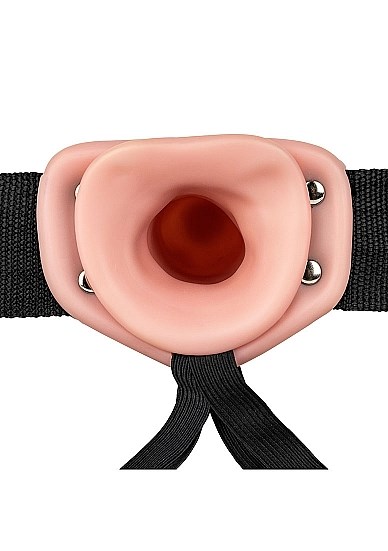 Hollow Strap-on without Balls 24,5 cm - Hvid