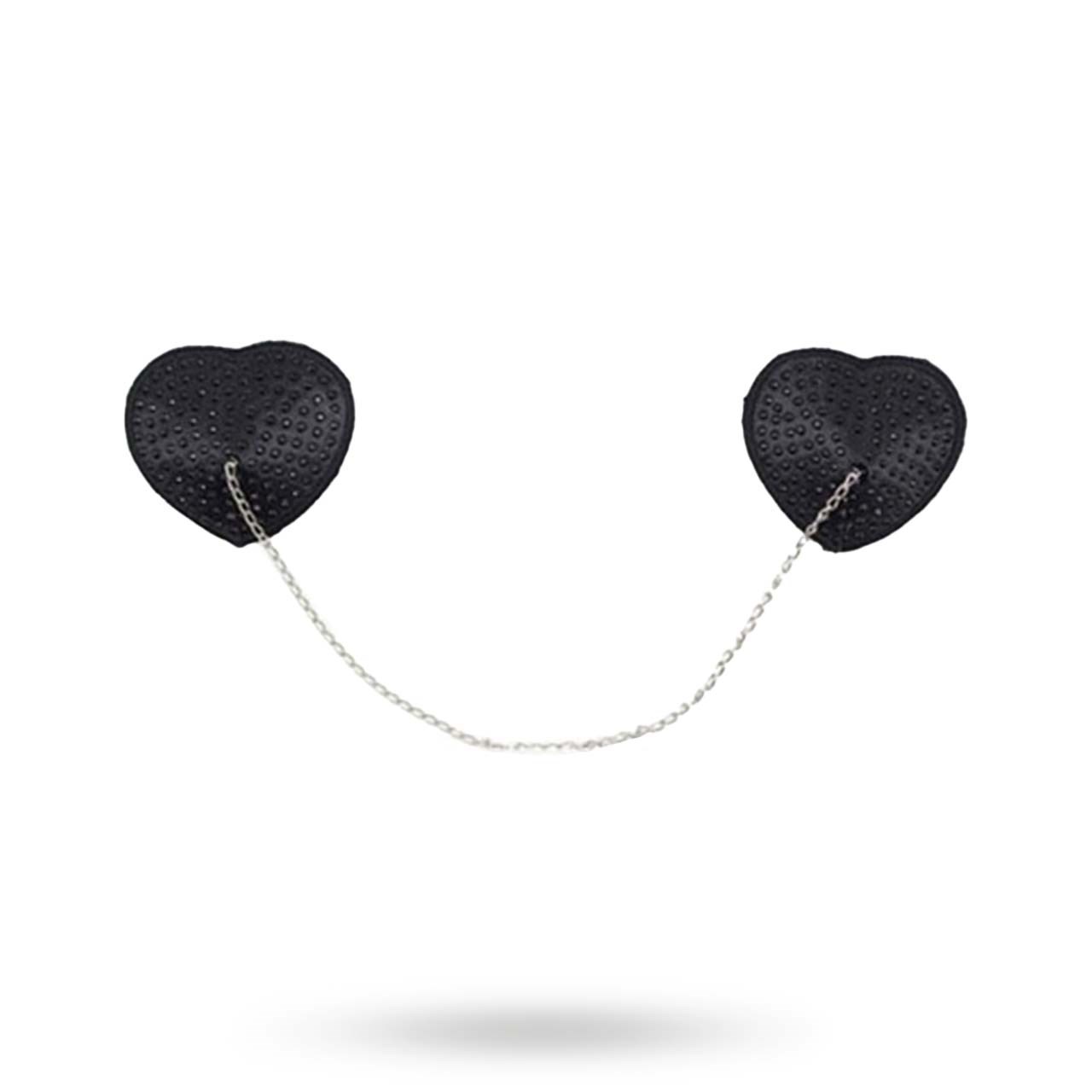 Heart Chain Nipples Tassels - Sorte