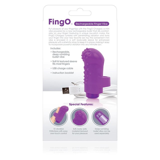 FingO Purple - Genopladelig Mini Vibrator