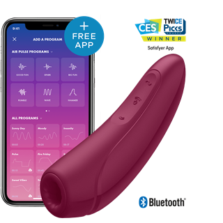 Curvy 1+ Lufttryksvibrator Med App