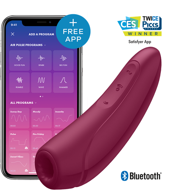 Curvy 1+ lufttryksvibrator med App