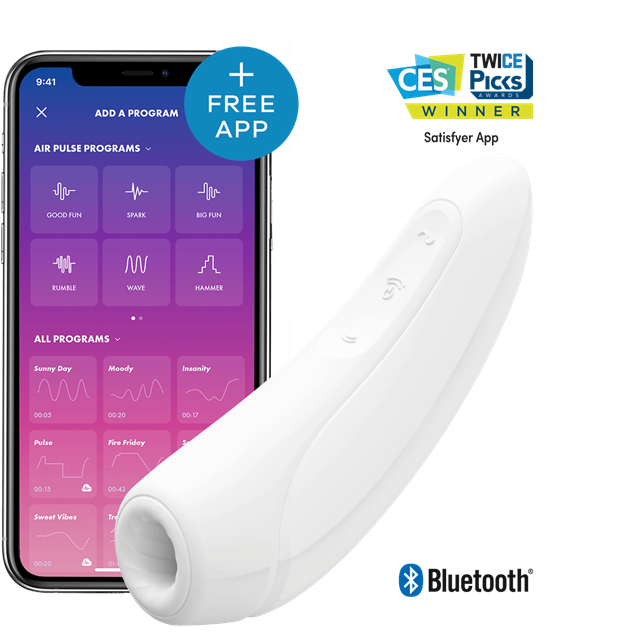 Curvy 1+ lufttryksvibrator med App