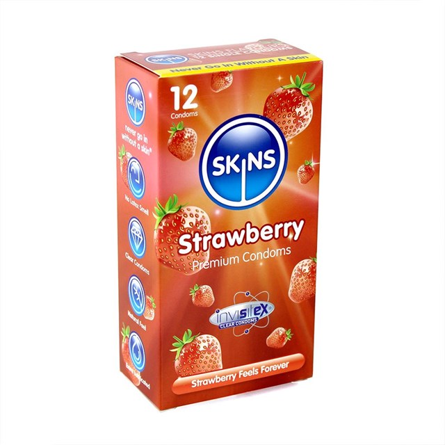 Kondomer med Jordbærsmag 12-pack