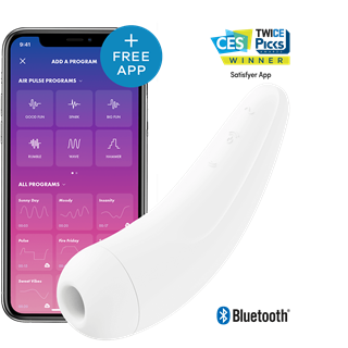 Curvy 2+ Lufttryksvibrator Med App