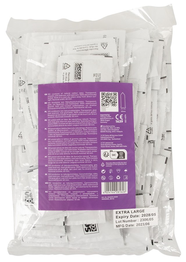Extra Large 100 pcs Condoms