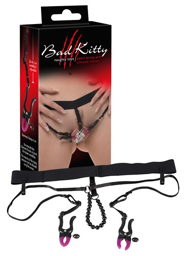 Pearl String with Silicone Clamps