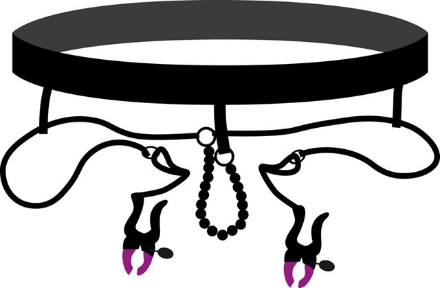 Pearl String with Silicone Clamps