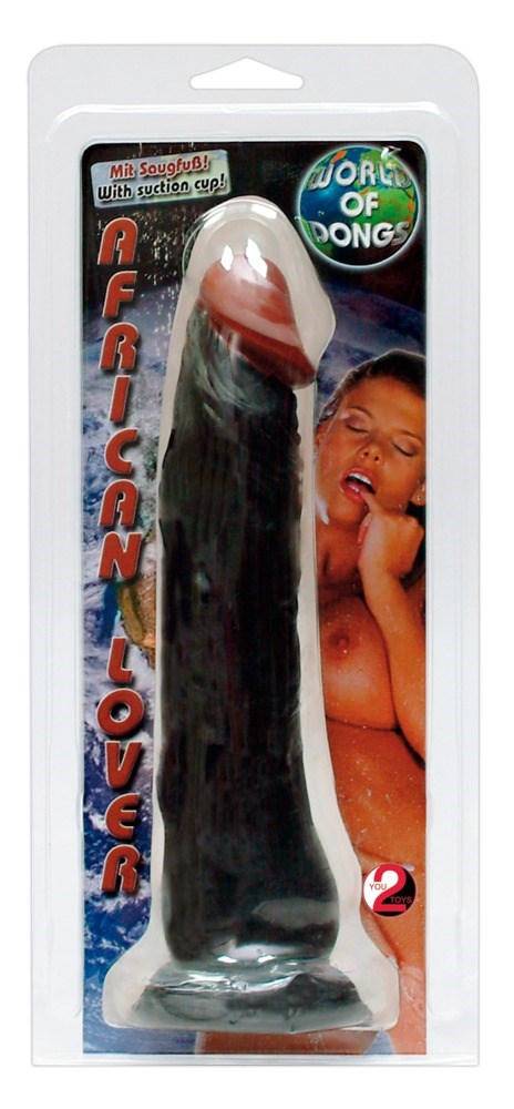 Realistisk Dildo 23 cm - Sort