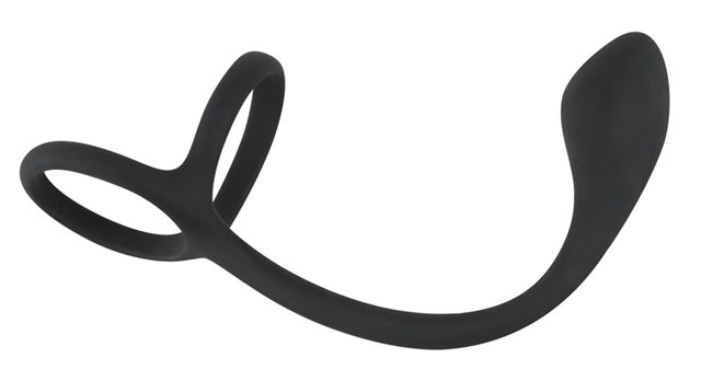 Cock & Ball Ring with Buttplug