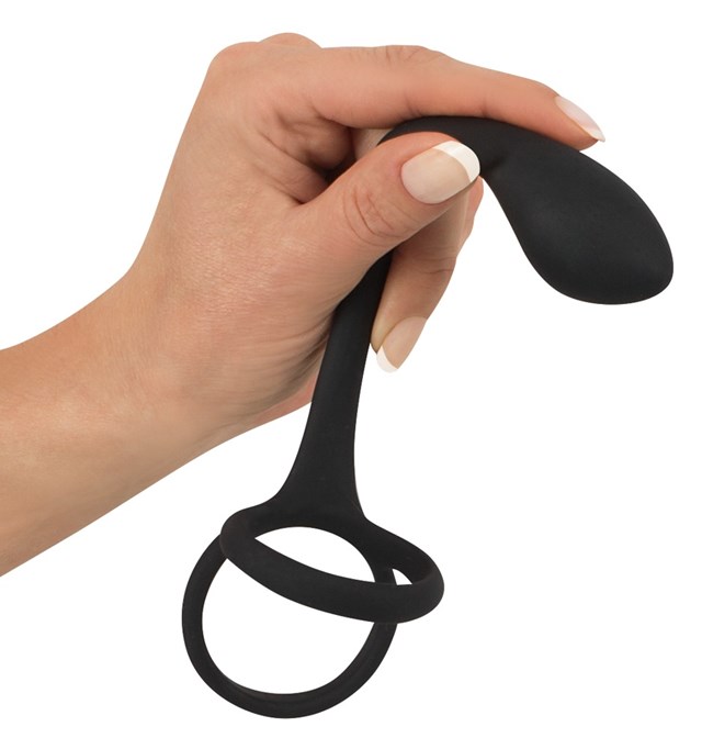 Cock & Ball Ring with Buttplug