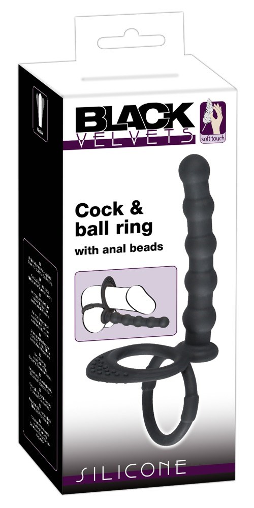 Penisring med Analkugler