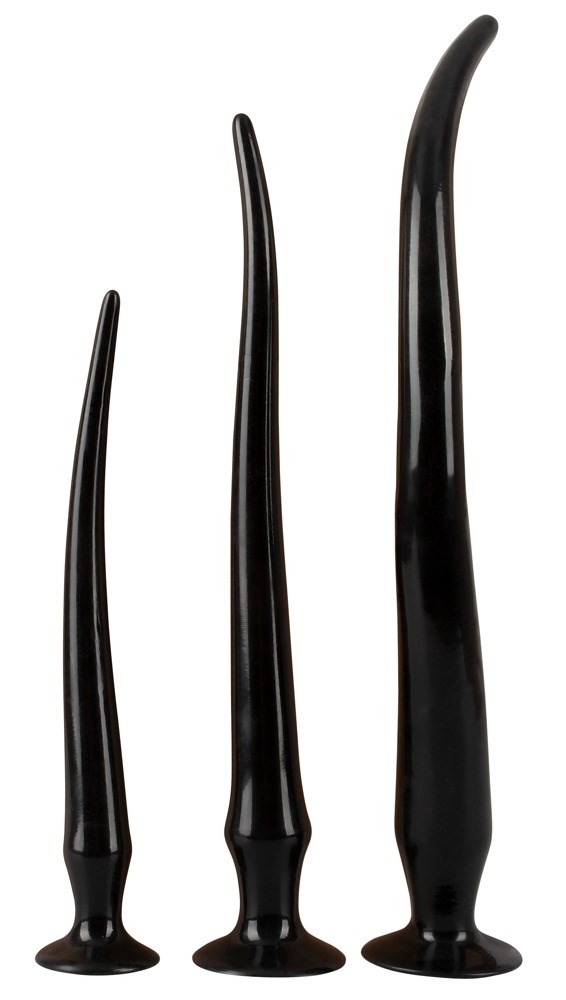 Super Long Flexible Butt Plug Set - Sort