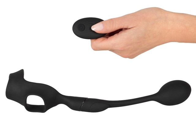 Cock Ring with Remote Contolled Butt Plug