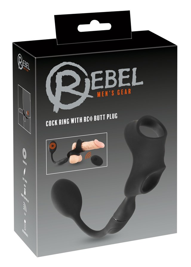Cock Ring with Remote Contolled Butt Plug