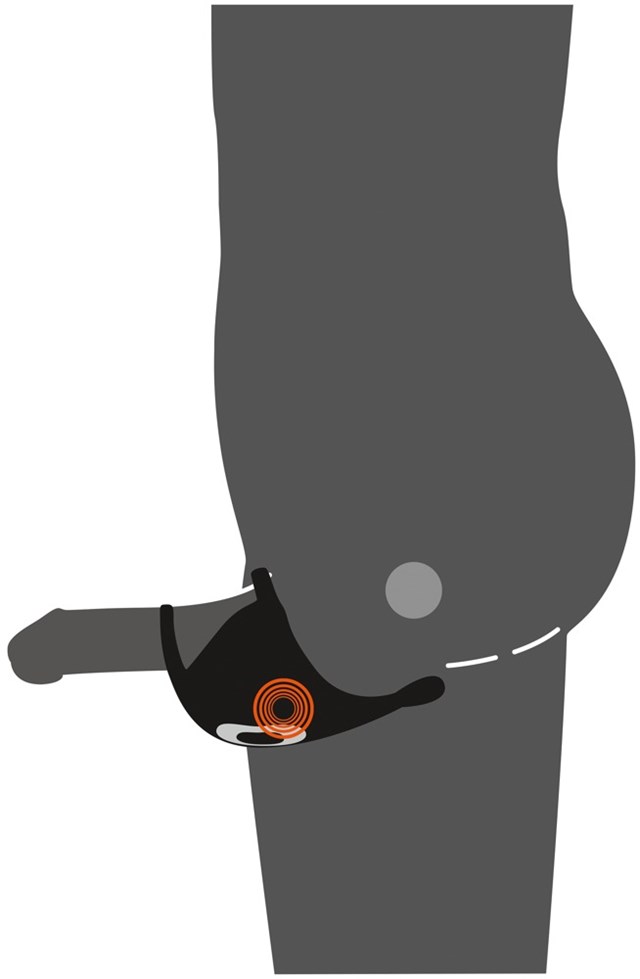 Cock Ring with RC Ball Massager