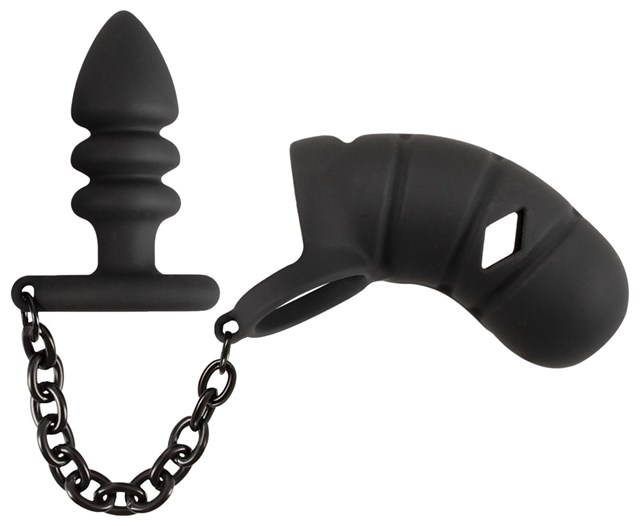 Cock Cage with Butt Plug