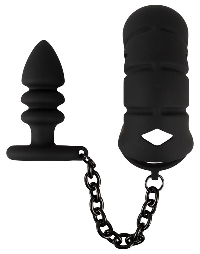 Cock Cage with Butt Plug