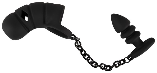 Cock Cage with Butt Plug