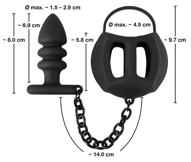 Ball Cage with Butt Plug