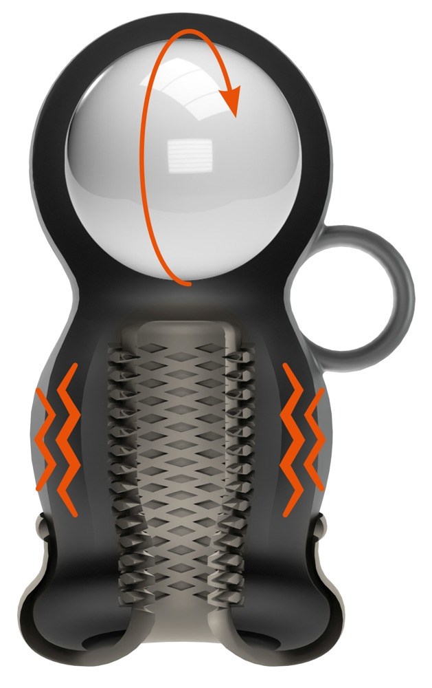 Shaking Masturbator Masturbator with holding strap