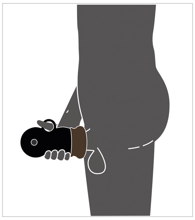 Shaking Masturbator Masturbator with holding strap