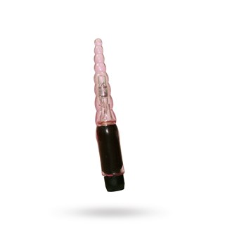 Yderst Kraftfuld Vibrator I Pirrende Rilledesign Med Lækker Spids. 13,5 Cm Lang, Ø 0,7-2 Cm.