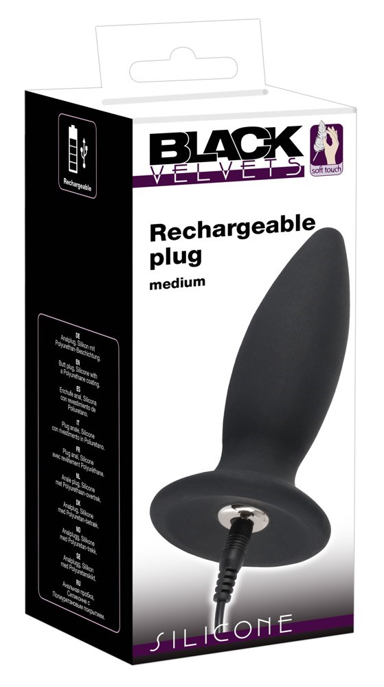 Genopladelig Analplug - Medium