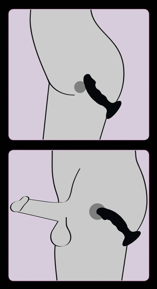 Opladelig semi-realistisk silikone anal plug