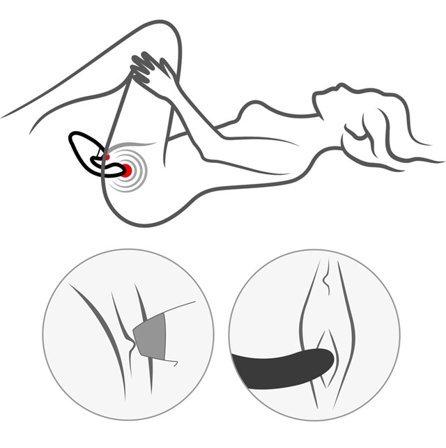 Duo Red - Vibrator For Klitoris Og G-punkten