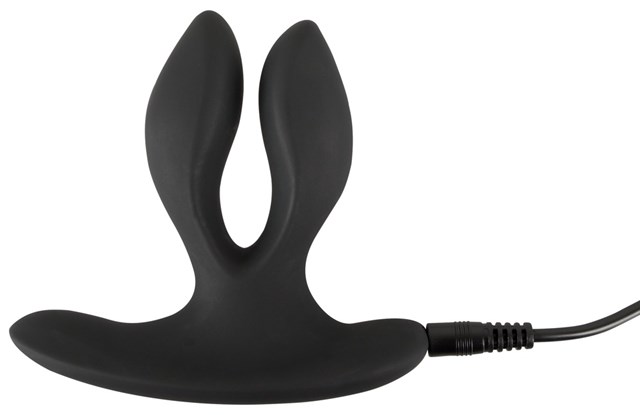 Vibrating Expander Butt Plug - Black