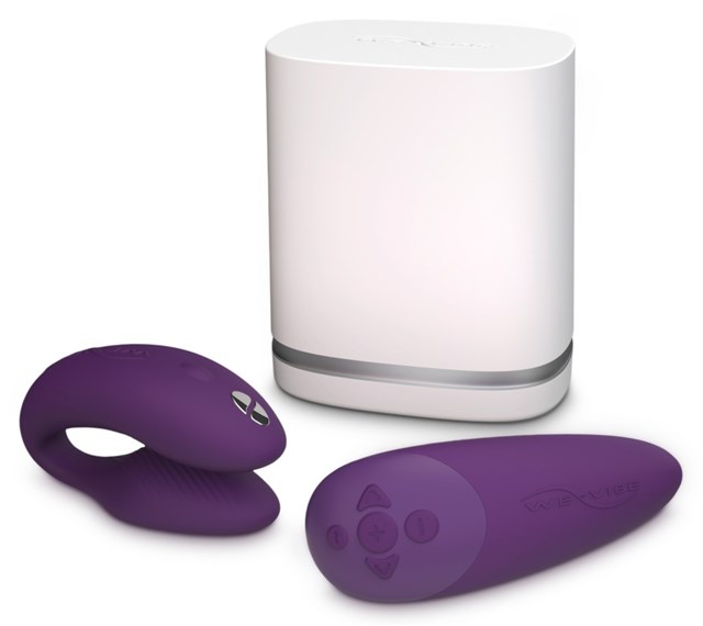 Chorus Purple - Parvibrator med trykfølsom fjernbetjening