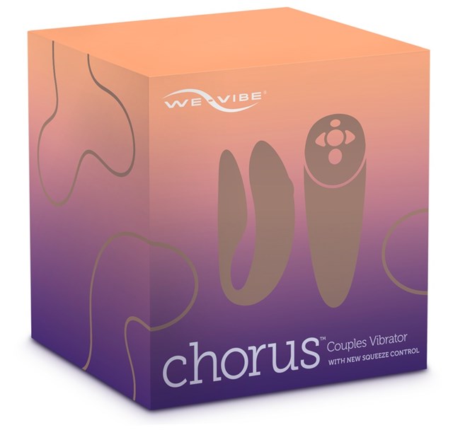 Chorus Purple - Parvibrator med trykfølsom fjernbetjening