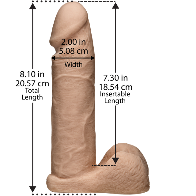 Vac-U-Lock 21cm Dildo og Ultra Harness