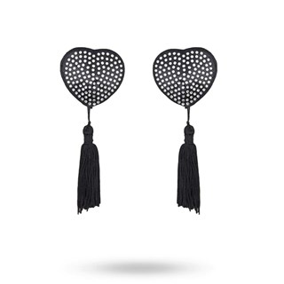 Toyz4lovers Heart Shine Nipple Tassels Black