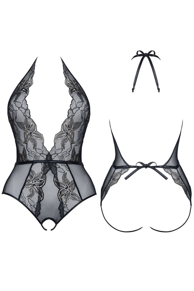 Melissa - Fræk bundløs Bodystocking