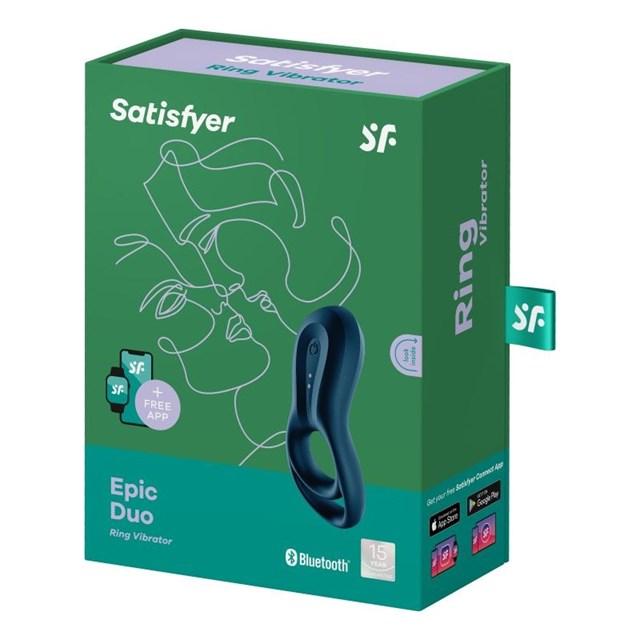 Satisfyer Epic Duo - Mørkeblå