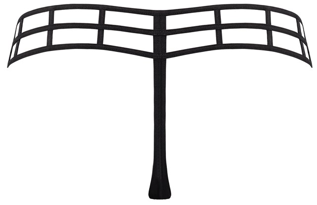 Leading Strings 4 cm Thong - G-Streng Sort