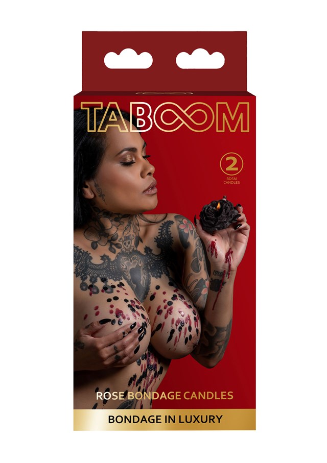 ROSE BONDAGE CANDLES - 2 STK