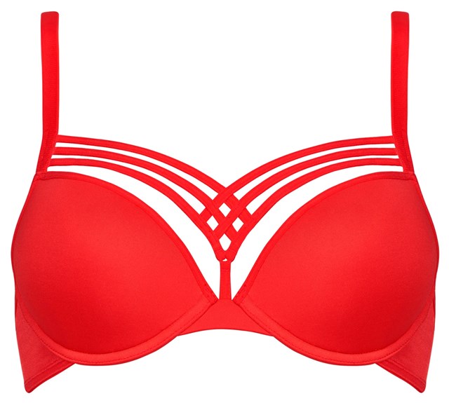 Dame De Paris Push-Up Bra - Red