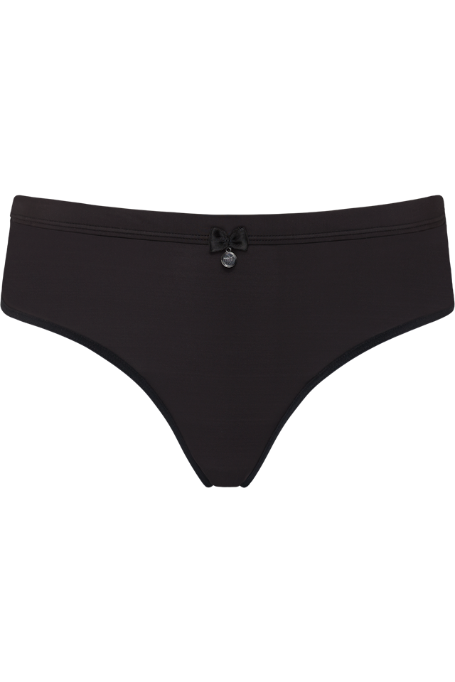 Ms. Bow 2pcs Brazilian Briefs 8 cm - Trusse Sort