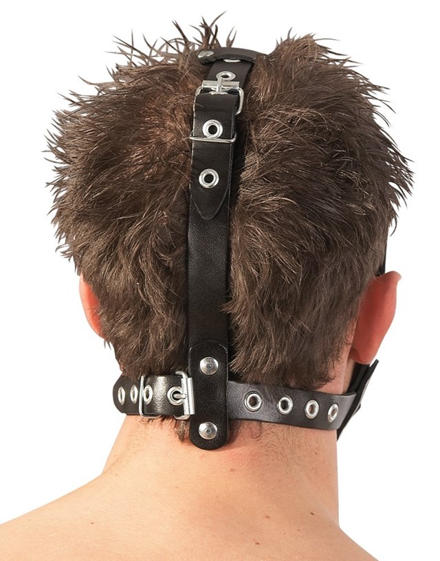 Hovedsele med Dildo og Gag