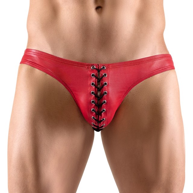 Svenjoyment Briefs - Underbukser med snøring - Røde