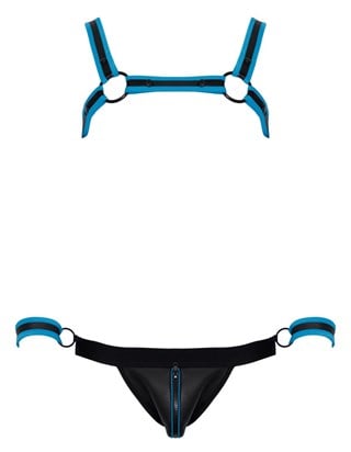 Chest Harness Jock And 2 Handcuffs