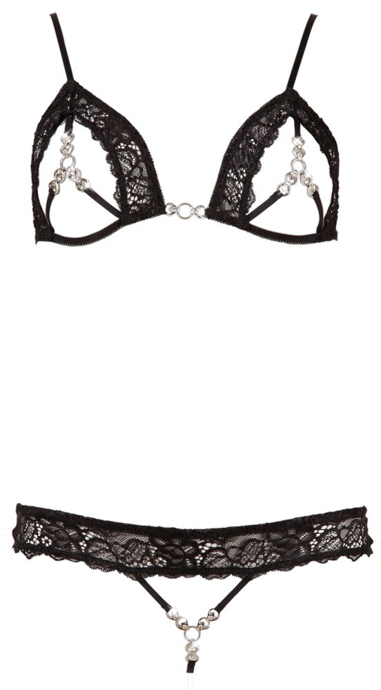 Rhinestone Bra Set