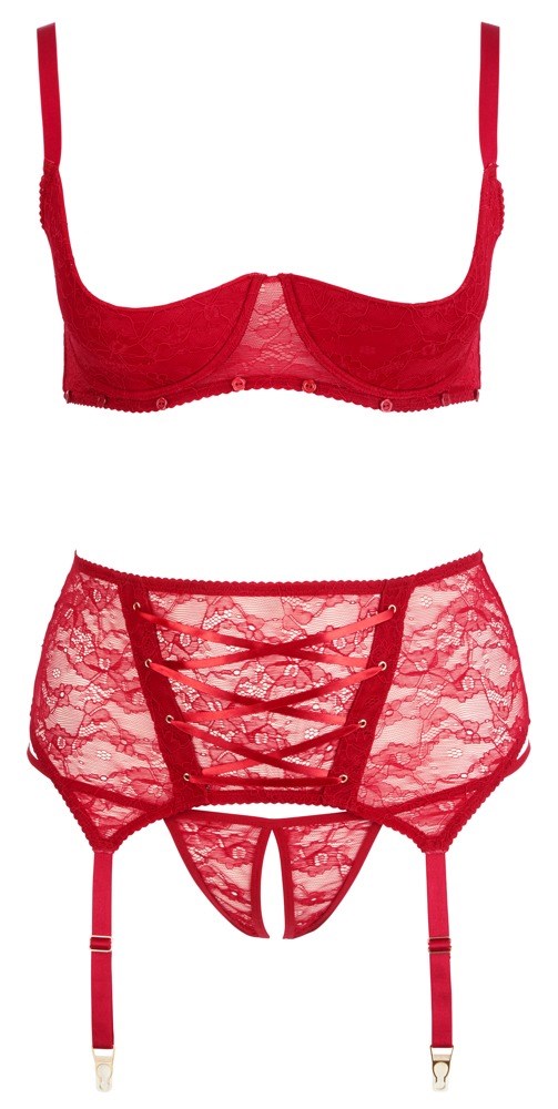 3-piece Sexy Plussize Suspender Set