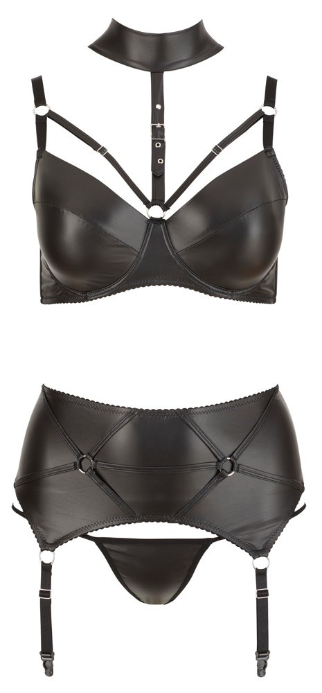 Wetlook Tredelt Sæt - Plussize