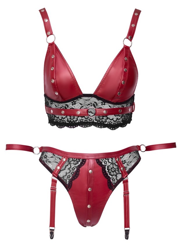 BRA SET BONDAGE - RØDT