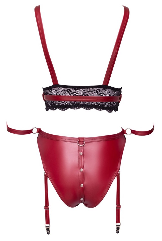 BRA SET BONDAGE - RØDT